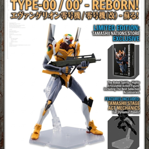 Bandai Evangelion Production Model-00 Tamashii Nations Store Best Selection The Robot Spirits Action