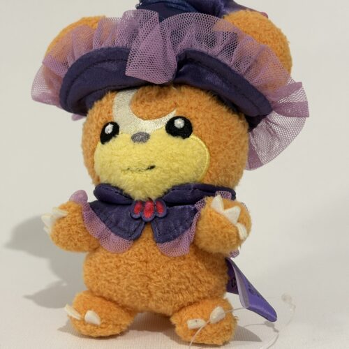 Pokémon Teddiursa Halloween Ghost Chateau Mascot Plush 11cm Witch Costume